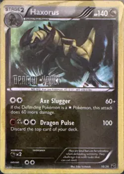 Haxorus 16/20 Holo Rare Dragon Vault Pokemon Lightly Played - Image 1