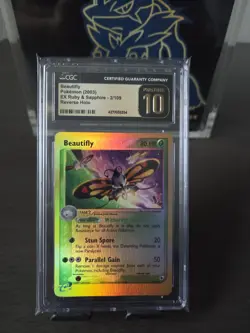 Pokemon Beautifly Rev Holo #2 Ruby and Sapphire Cgc Pristine 10 - Image 1