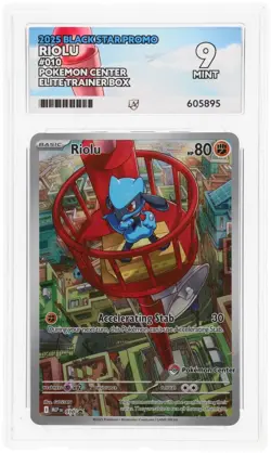 ACE 9 Riolu 010 Pokemon Center 2025 Elite Trainer Box ME1 Black Star Promo - Image 1