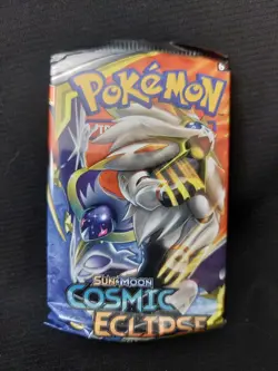 Pokemon TCG Sun & Moon Cosmic Eclipse Booster Pack Solgaleo & Lunala Art - B 820650805899 - Image 1