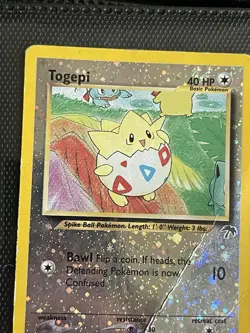 Pokemon TCG Togepi Reverse Holo Southern Islands Damaged - Image 3