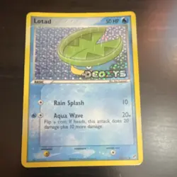 Pokemon Lotad 50 HP Reverse Holo EX Deoxys Common Nintendo 63/107 2005 TCG - Image 1