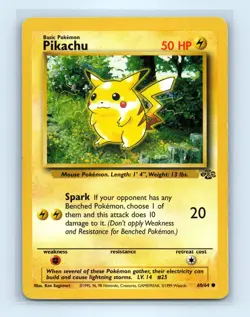 Pokemon tcg Jungle Pikachu Lightly played - Image 1