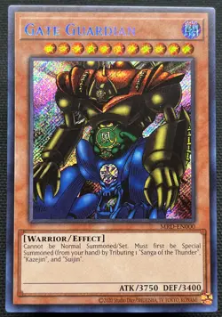 Yugioh Gate Guardian MRD-EN000 Secret Rare 25th Anniversary NM - Image 1