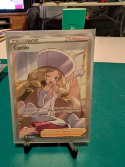 2021 Pokemon Chilling Reign Caitlin Full Art Trainer 189/198 NM Ultra Rare Holo - Image 1