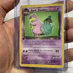 Pokemon Dark Slowbro 1st Edition Team Rocket 29/82 Non Holo Rare Heavily Played - Image 2