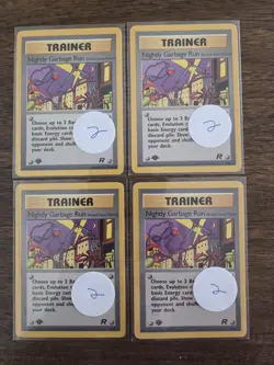 Nightly Garbage Run #77 1st Edition Team Rocket LP (SINGLE CARD) - Image 1