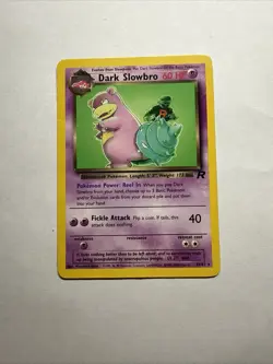 Pokemon TCG Dark Slowbro #29/82 Team Rocket Non Holo Vintage 1999-2000 - Image 1