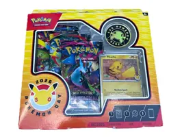 Pokemon Day 2026 Collection Box Includes 3 Booster Packs & Pikachu Promo - Image 2