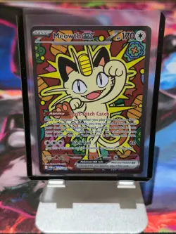 Meowth ex 121/088 SIR Special Illustration Rare - Perfect Order SIR Pokemon NM/M - Image 1