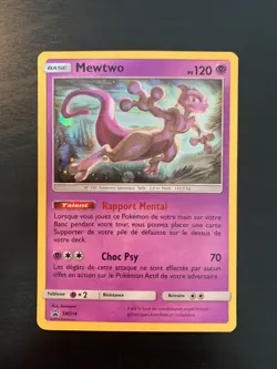 Carte Pokemon : Mewtwo SM214 Promo Soleil & Lune Francaise - Image 1