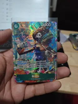 One Piece CCG - Brook Alt Art OP15-032 SR* Adventure On Kamis Island English - Image 1