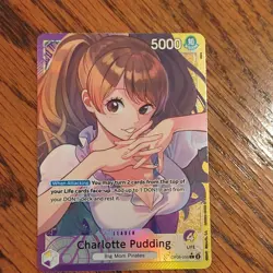Namco One Piece CCG Charlotte Pudding OP08-058 Two Legends Leader Parallel Foil - Image 1