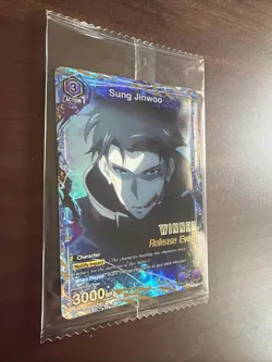Union Arena Solo Leveling Sung Jinwoo Release Event WINNER UEPR SLG-1-019 Sealed - Image 2
