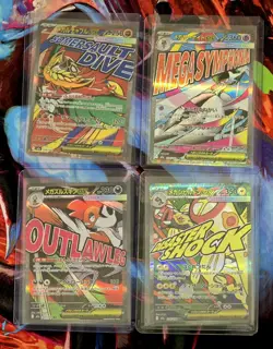 Pokemon Mega Dream ex Mega Attack Rare Bundle x4 Japanese MA Cards NM Near Mint - Image 1