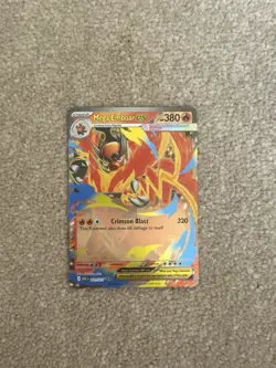 Mega Emboar Ex 031/217 Ascended Heroes Pack Fresh Pokemon Card - Image 1