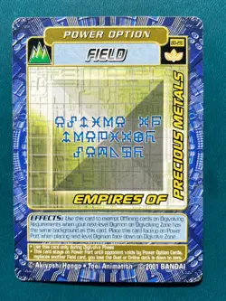 BO-216 Empires of Precious Metals Digimon Card Digi-Battle Series 4 2001 Bandai - Image 1
