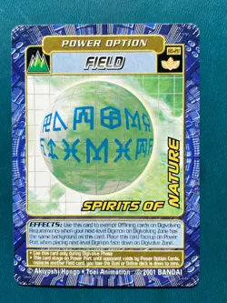 BO-211 Spirits of Nature Digimon Card Digi-Battle Series 4 2001 Bandai MP - Image 1