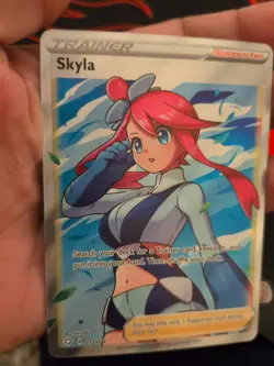 Skyla Full Art Trainer Holo Pokemon Card PSA 10 Gem Mint 072/072 Shining Fates - Image 4