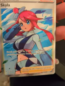 Skyla Full Art Trainer Holo Pokemon Card PSA 10 Gem Mint 072/072 Shining Fates - Image 5