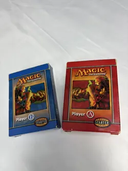 Magic The Gathering 1999 Starter Deck Player A & Player B Complete 40 cards each - Image 1