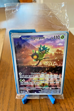 Teal Mask Ogerpon 123 Sv: Scarlet & Violet Promo Cards Holo SEALED - Image 1