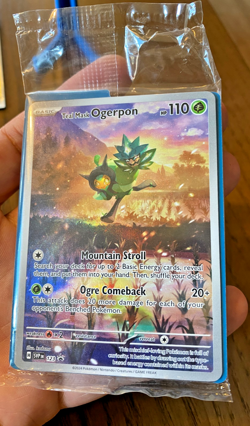 Teal Mask Ogerpon 123 Sv: Scarlet & Violet Promo Cards Holo SEALED - Image 3
