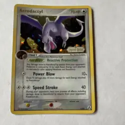 Pokemon Aerodactyl 70HP Legend Maker Reverse Holo Rare 1/92 English Card - Image 1