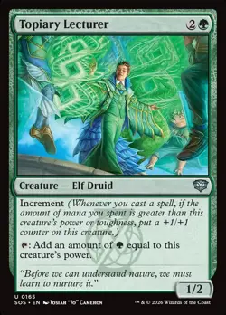 Topiary Lecturer - 165 - Foil - SOS - NM - MTG Magic the Gathering - Image 1