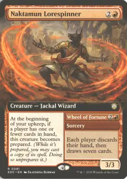 MTG Naktamun Lorespinner (Ext Art) (81) Non-Foil Commander: Secrets of Strix NM - Image 1