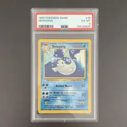 1999 Dewgong 25/102 Base Set PSA 6 English Uncommon - Image 1