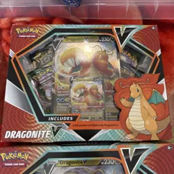 Pokemon TCG Dragonite v Collection Box Evolving Skies Pack x2 - Image 3
