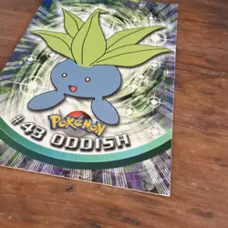 Pokemon Card Oddish #43 Not Holo Blue Label Series 1 Topps - Image 4