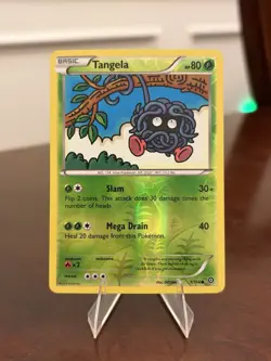 Tangela 1/114 Reverse Holo Pokemon TCG LP - Image 1