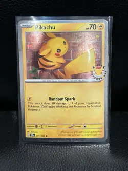 Pikachu 051 /162 Stamped 2026 Pokemon Day 30 Promo TCG With Coin - Image 2