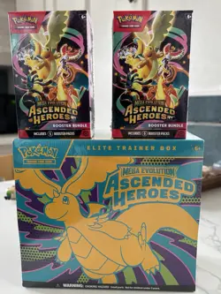 Pokemon 2026 Ascended Heroes ETB & 2 Ascended Heroes Booster Bundles Sealed LOT - Image 1
