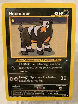 The Pokemon Company Houndour 43/105 Neo Destiny Regular Uncommon 40 HP - Image 1