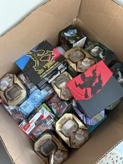 Pokemon Crown Zenith ETB Box, Tins, Mini Portfolios Lot for Pokemon TCG Empty - Image 1