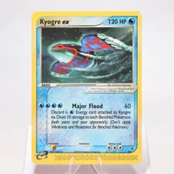Pokemon TCG - Kyogre Ex 001 Nintendo Black Star Promo Non Holo - EXC Stain - Image 2