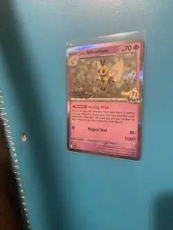 Pokemon Lillie's Ribombee 183 Sv Promo Prerelease Holo Stage 1 70 HP Staff - Image 1