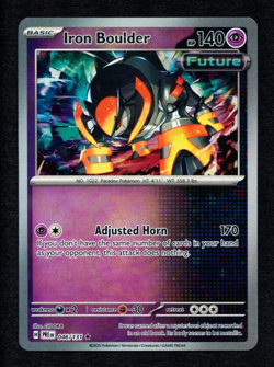 2025 POKEMON PRISMATIC EVOLUTIONS IRON BOULDER MASTERBALL REVERSE 046/131 MINT - Image 1