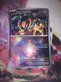 2025 POKEMON PRISMATIC EVOLUTIONS IRON BOULDER MASTERBALL REVERSE 046/131 MINT - Image 3