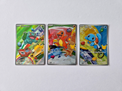 Pokemon TCG First Partner Illustration Collection Series 1 Kanto Gen 1 Starters - Image 1