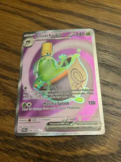 Pokemon Sinistcha ex 189/167 Twilight Masquerade Full Art Ultra Rare - NM - Image 1