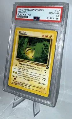 2000 Pokemon Promo Pikachu #27 Black Star PSA 10 GEM MINT WOTC - Image 4