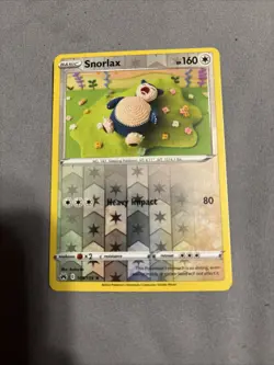 Pokemon TCG Snorlax Crown Zenith 109/159 Reverse Holo - Image 1