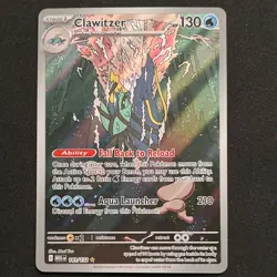 Pokemon Clawitzer Illustration Rare Holo Me01 141/132 English TCG - Image 1