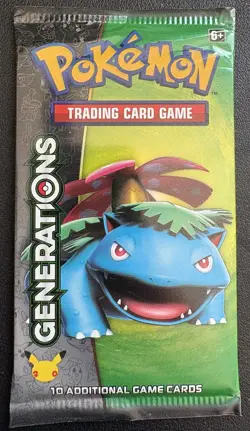 Pokemon TCG Venusaur Artwork Generations 20th Booster Pack Brand New Sealed - Image 1