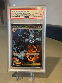 Pokemon 2025 Mega Charizard X ex 125/094 SIR Phantasmal Flames GEM MINT PSA 10 - Image 1