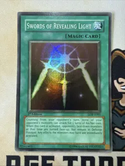 Swords Of Revealing Light - LOB-E081 - Super Rare - 1st Edition - Yugioh NM - Image 3